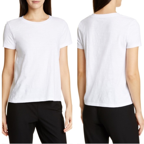 eileen fisher white tee shirt